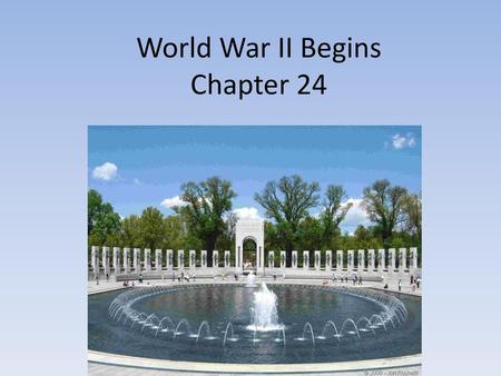 World War II Begins Chapter 24