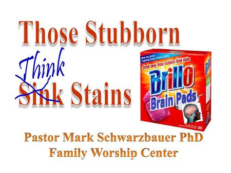 Pastor Mark Schwarzbauer PhD Family Worship Center