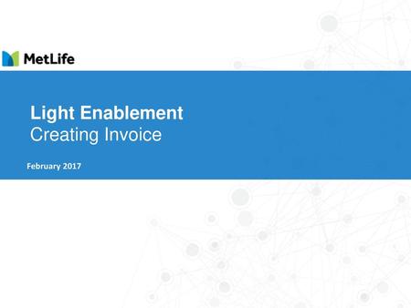 Light Enablement Creating Invoice