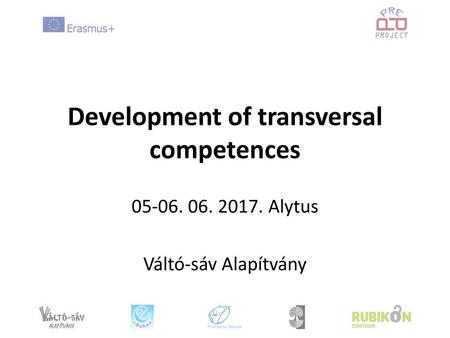 Development of transversal competences