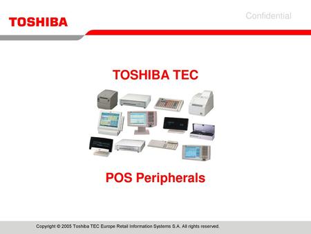 TOSHIBA TEC POS Peripherals