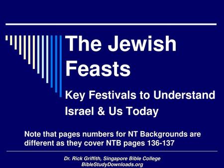 Key Festivals to Understand Israel & Us Today