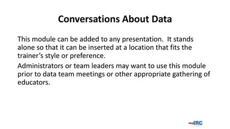 Conversations About Data