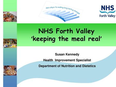 NHS Forth Valley ‘keeping the meal real’