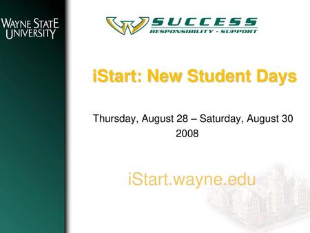 iStart: New Student Days