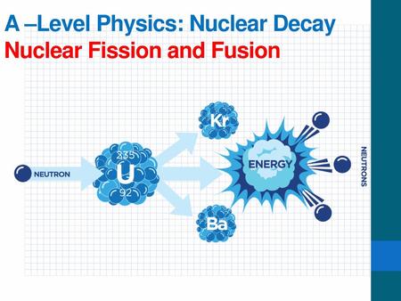 A –Level Physics: Nuclear Decay Nuclear Fission and Fusion