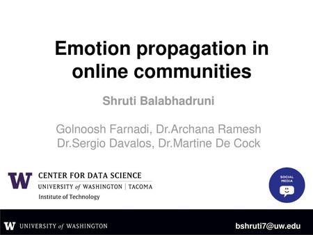 Emotion propagation in online communities