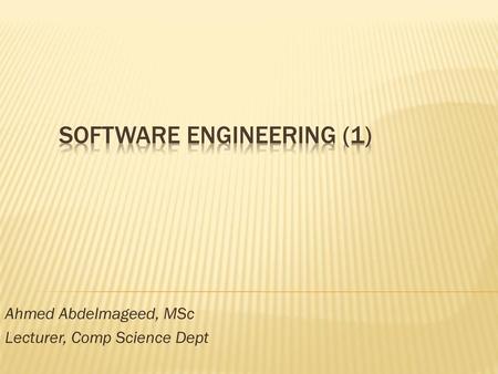 Software Engineering (1)