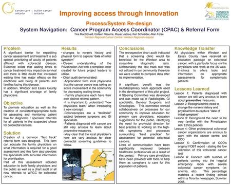 Improving access through Innovation