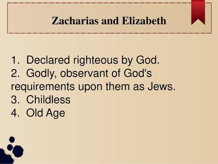 Zacharias and Elizabeth