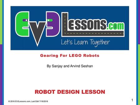 Gearing For LEGO Robots