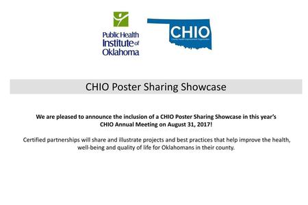 CHIO Poster Sharing Showcase