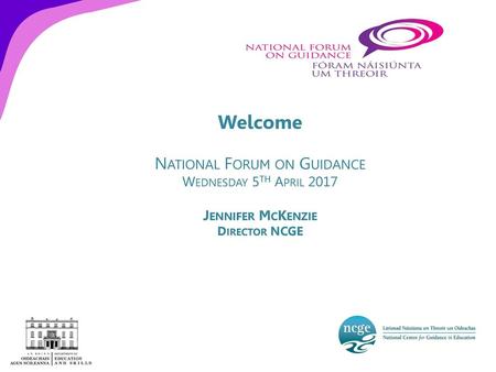 National Forum on Guidance
