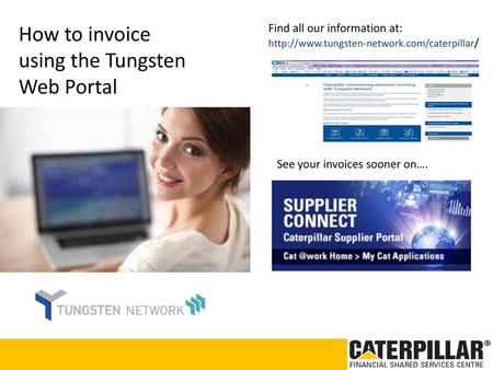 Submitting an invoice with the Tungsten Portal