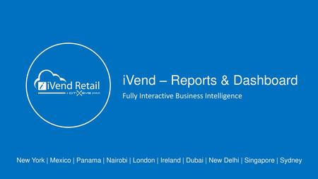 iVend – Reports & Dashboard