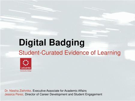 Digital Badging Student-Curated Evidence of Learning