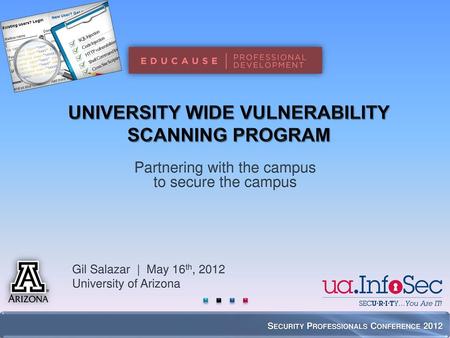 University Wide Vulnerability Scanning Program