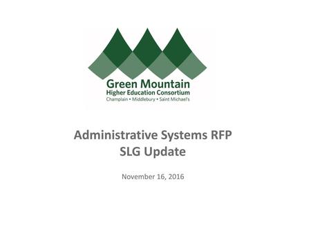 Administrative Systems RFP