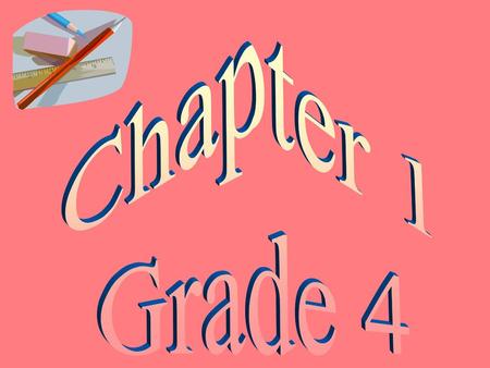 Chapter 1 Grade 4.