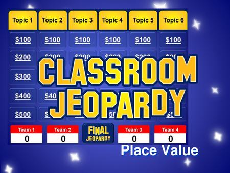 This game plays just like the popular TV Game Show, Jeopardy®