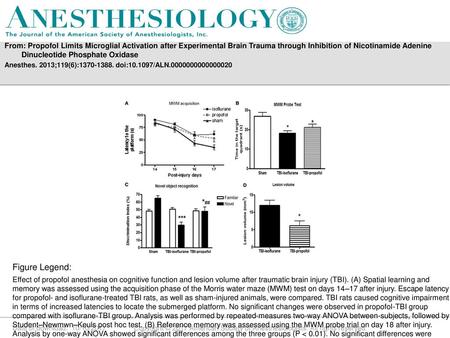 From: Propofol Limits Microglial Activation after Experimental Brain Trauma through Inhibition of Nicotinamide Adenine Dinucleotide Phosphate Oxidase Anesthes.
