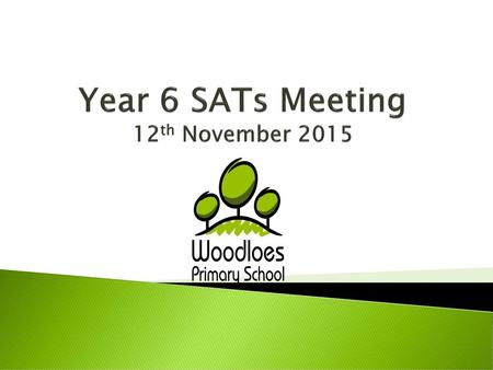 Year 6 SATs Meeting 12th November 2015