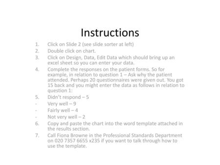 Instructions Click on Slide 2 (see slide sorter at left)