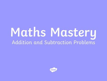Addition and Subtraction Problems