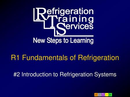 R1 Fundamentals of Refrigeration