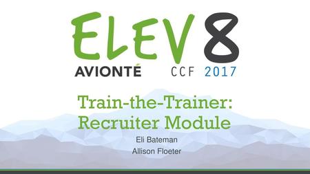 Train-the-Trainer: Recruiter Module