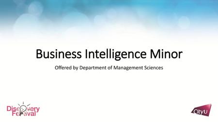 Business Intelligence Minor