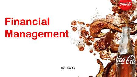 Financial Management 26th- Apr-16.