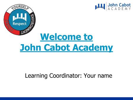 Welcome to John Cabot Academy