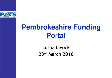 Pembrokeshire Funding Portal