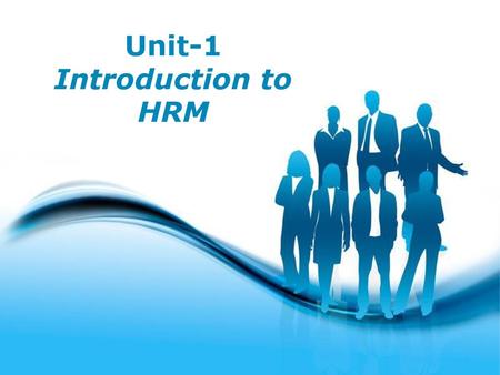 Unit-1 Introduction to HRM
