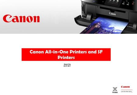 Canon All-in-One Printers and SF Printers