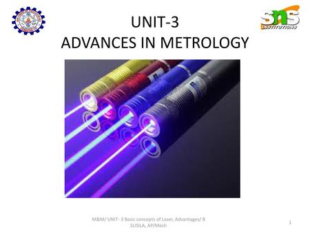 UNIT-3 ADVANCES IN METROLOGY