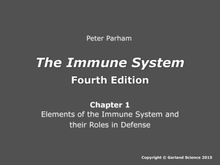 Elements of the Immune System and their Roles in Defense
