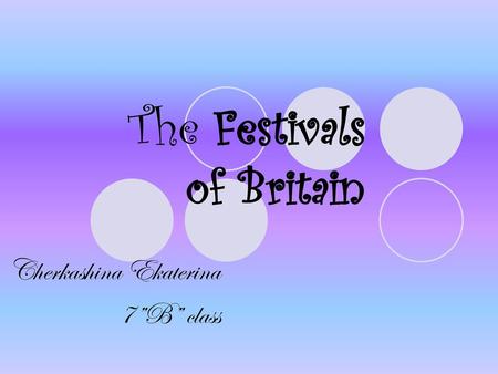 The Festivals of Britain