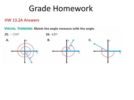 Grade Homework HW 13.2A Answers.