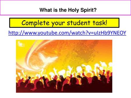 Complete your student task!