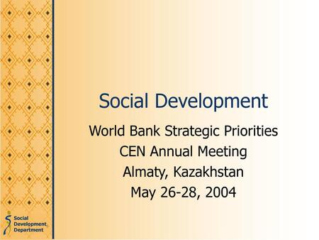World Bank Strategic Priorities