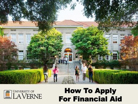 How To Apply For Financial Aid.