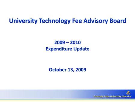 University Technology Fee Advisory Board