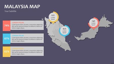 MALAYSIA MAP 74% 87% 61% Your Subtitle 61% Lorem Ipsum 74% Lorem Ipsum