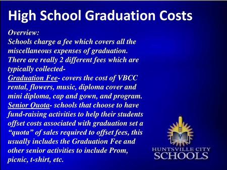 High School Graduation Costs