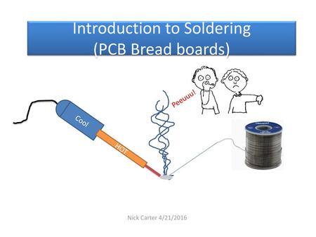 Introduction to Soldering (PCB Bread boards)