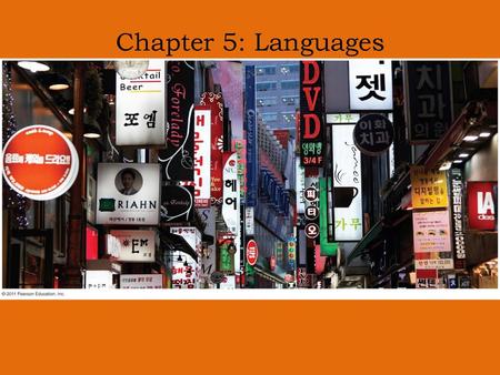 Chapter 5: Languages.