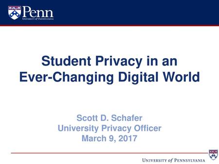 Student Privacy in an Ever-Changing Digital World