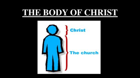 THE BODY OF CHRIST.